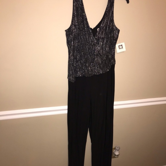 Anne Klein Pants - Sparkle top jumpsuit